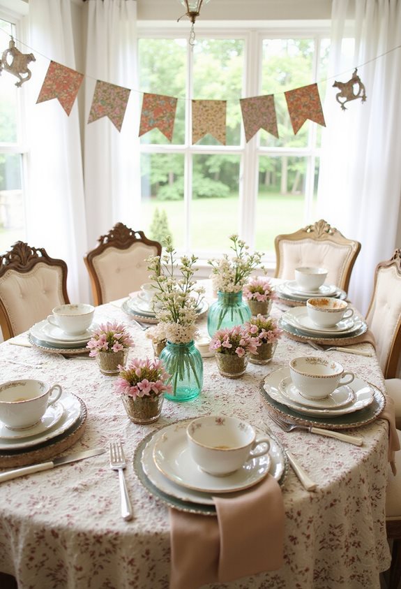 charme vintage de baby shower