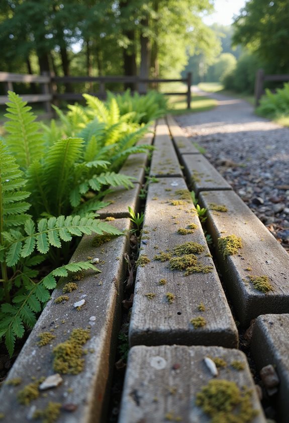 jardin de voie ferrée vintage