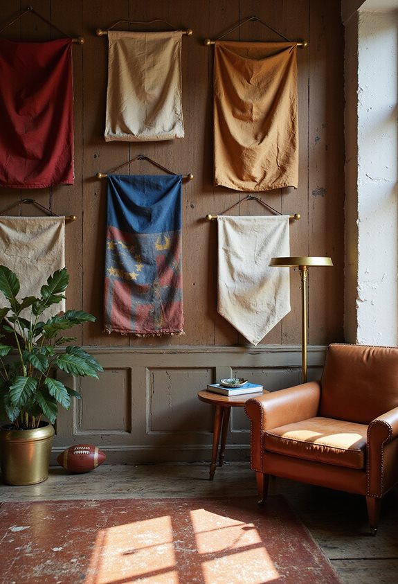 bannière d'équipe vintage d cor