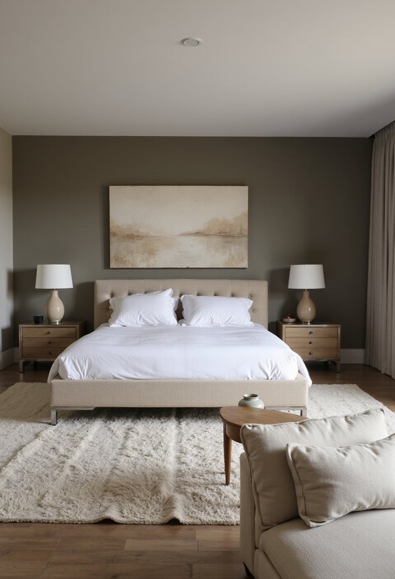 mur d'accent gris chaud