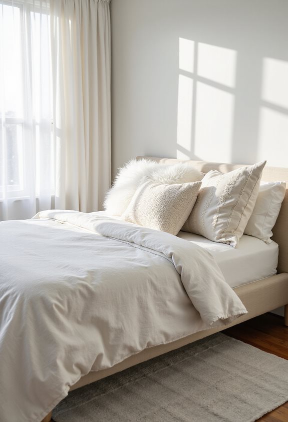 oremoire et oreiller en couches de crème