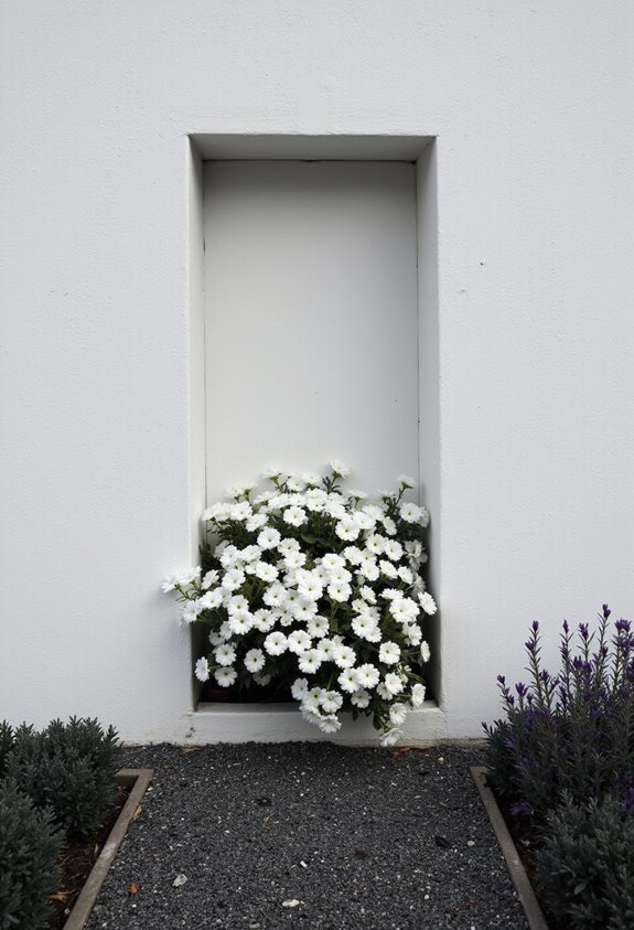 jasia blanc minimaliste jardin