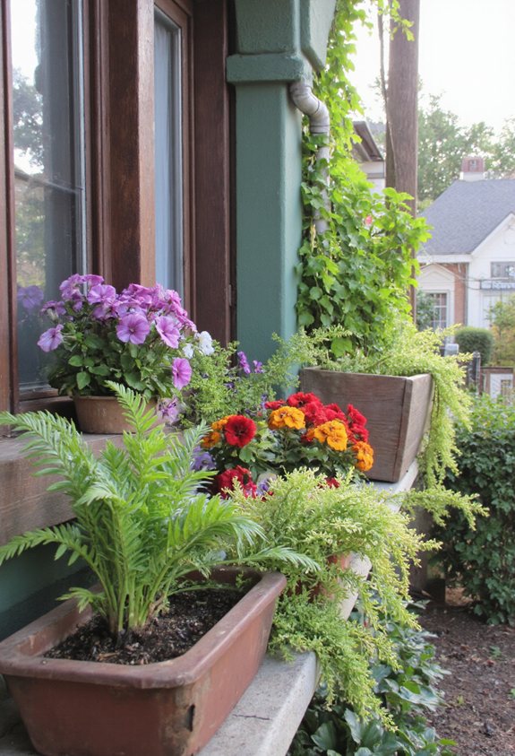 soin des plantes de jardinière fenêtre