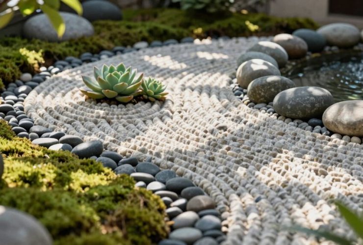 idées de pierres pour jardin zen