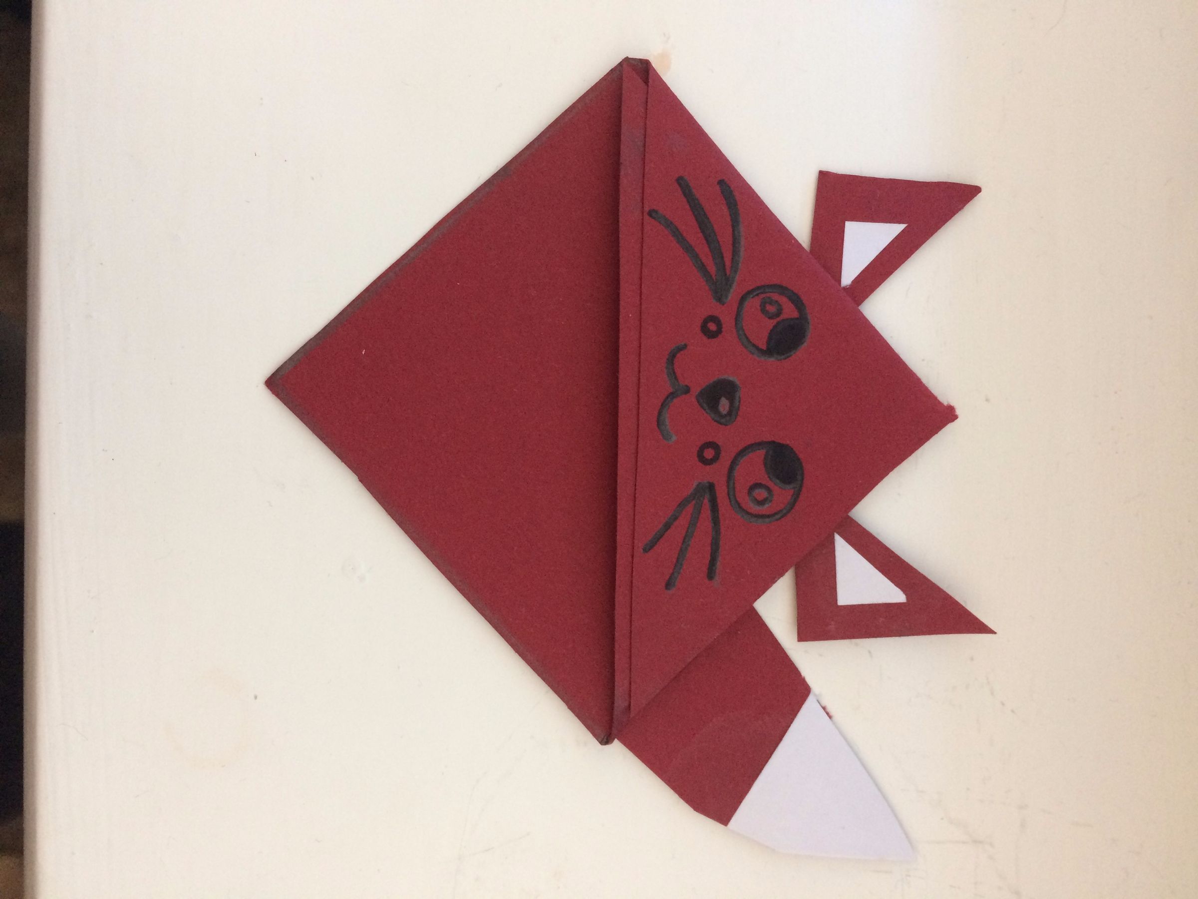 Marque-page renard kawaii origami DIY