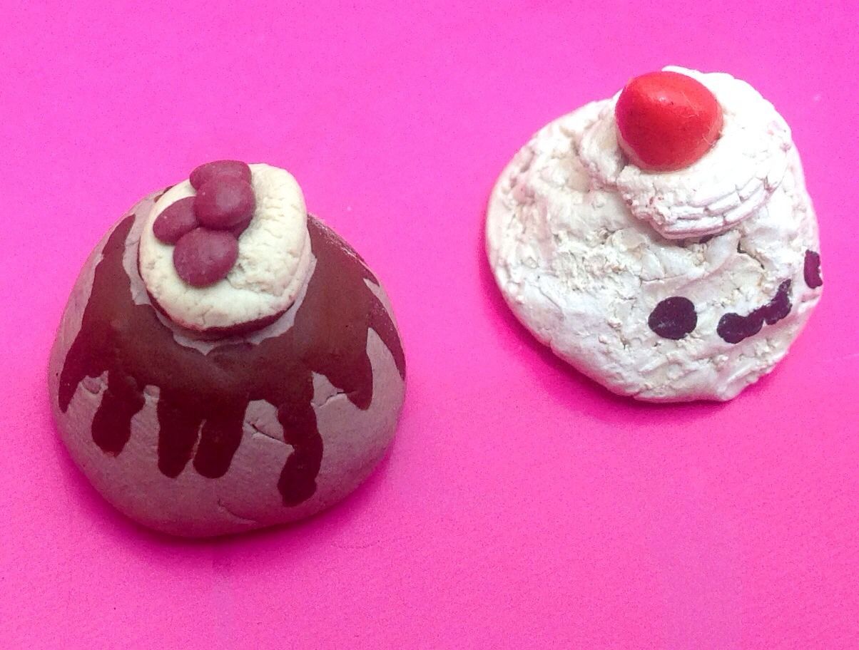 Gâteau chantilly kawaii en argile polymère DIY