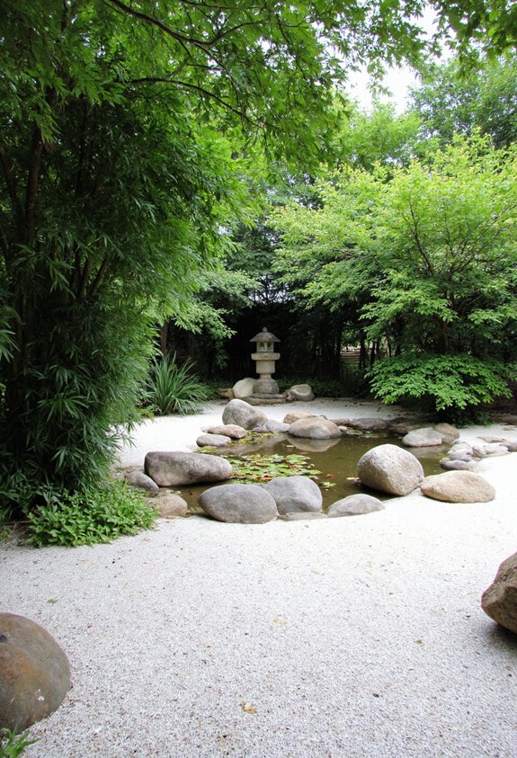 l'art transforme le jardin zen