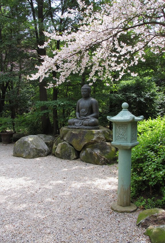 statues de jardin zen inspirées de l'Asie