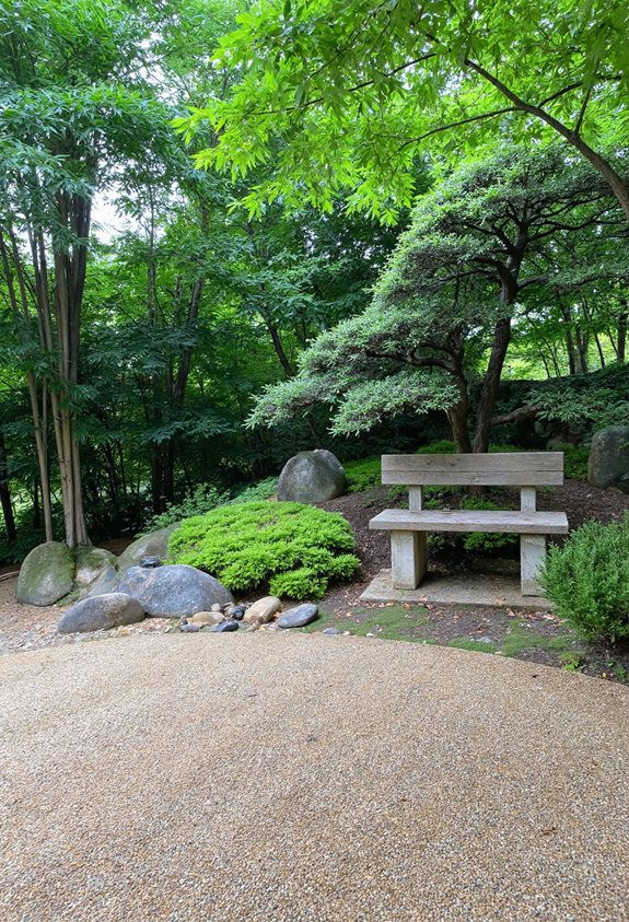 bambou érable japonais mousse