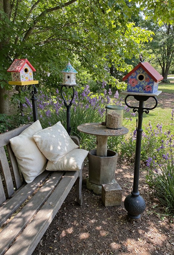 améliorations de jardin adaptées aux oiseaux