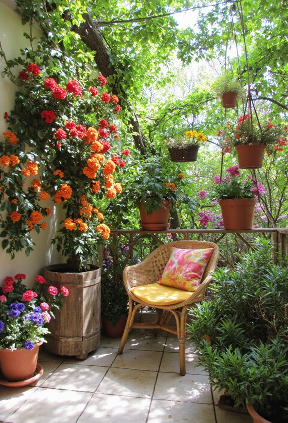 fleur saisonnière éclatante décor