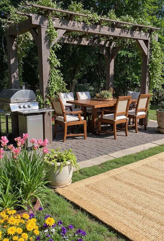 dispositions de sièges d'extérieur confortables