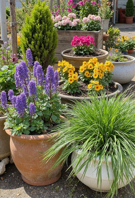 idées de conception de jardin en conteneurs