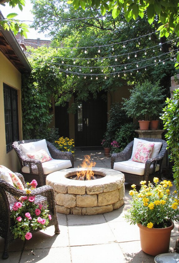 un endroit de rassemblement chaleureux au coin du feu