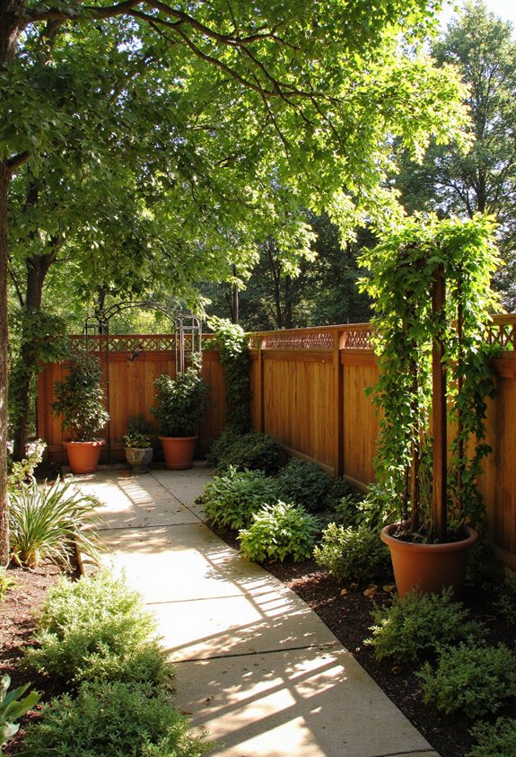 options de clôture de jardin douillet