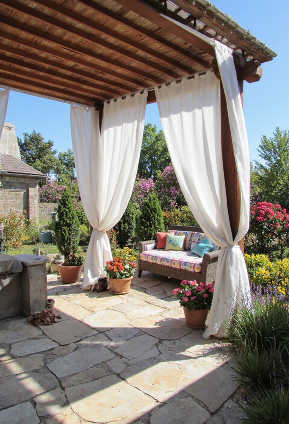 retreat de pergola de jardin douillet