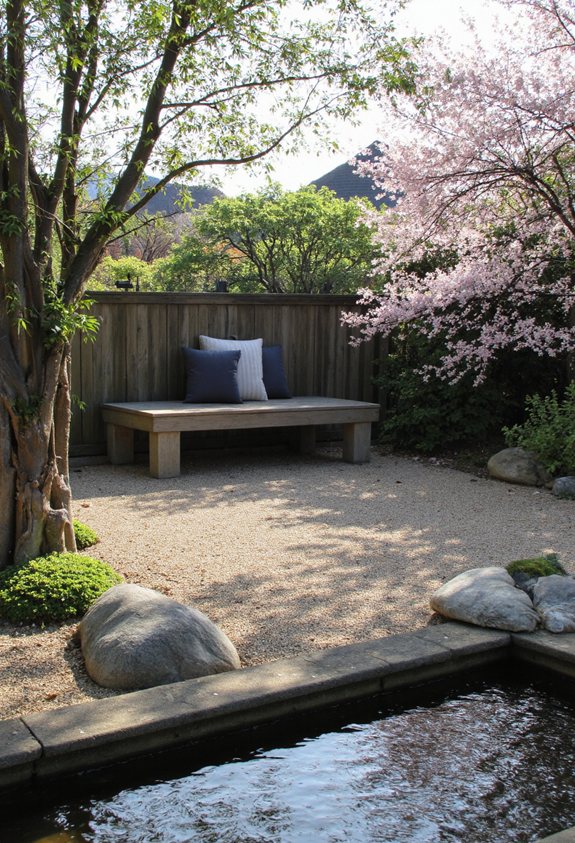 coin de détente dans le jardin cocon