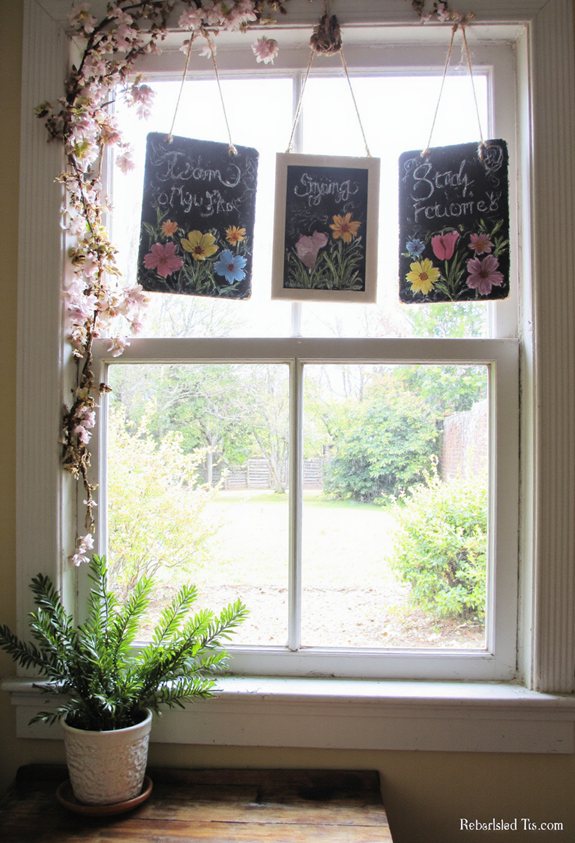 enseignes de printemps en craie personnalisables