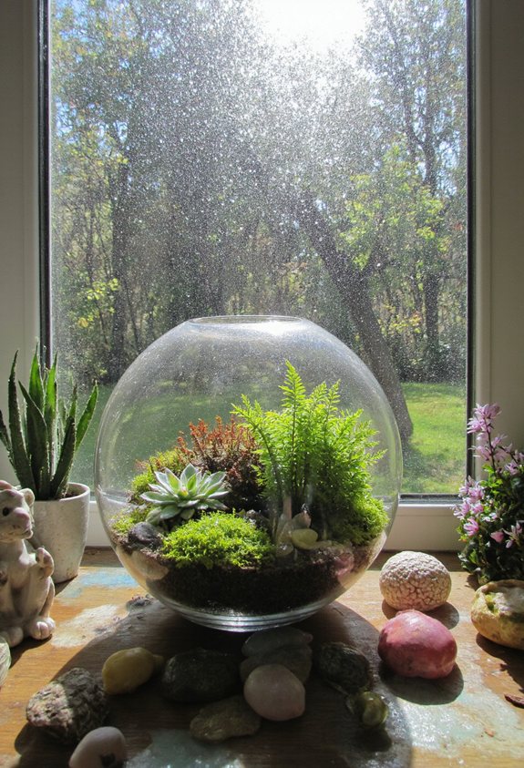 vitrines de terrarium en ardoise personnalisables