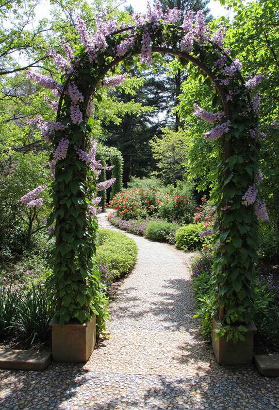 treille décorative de jardin en pièce maîtresse