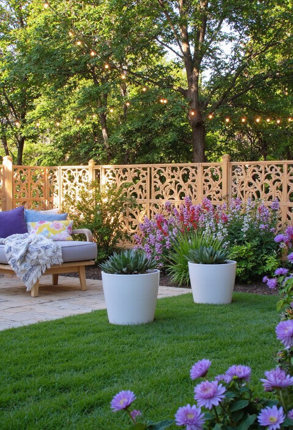 options de clôture décorative pour la vie privée