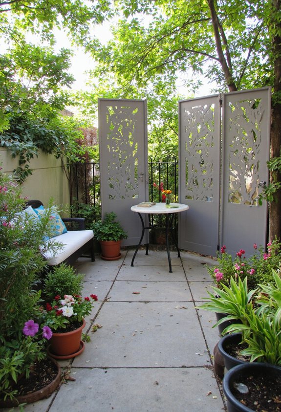 écrans décoratifs pour terrasse privée