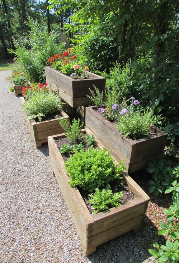 jardinères en palette personnalisées DIY
