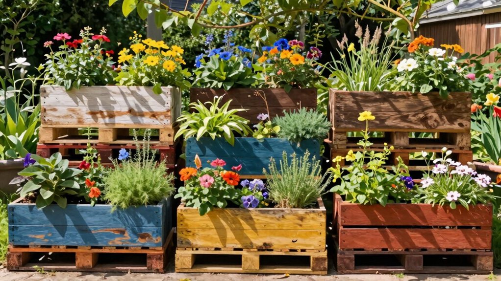 jardinières en palette DIY