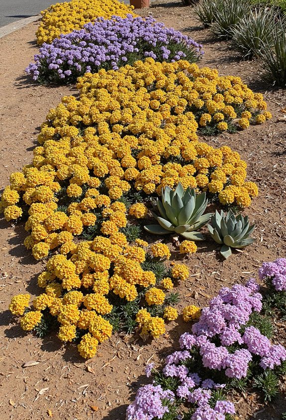 jardin de fleurs tolérant la sécheresse