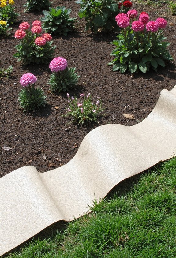 tissu de bordure de jardin économique