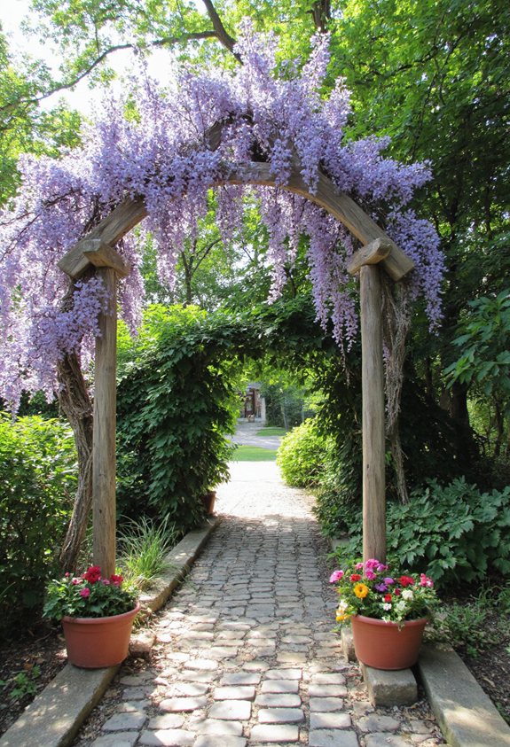 arches trellis de jardin élégantes