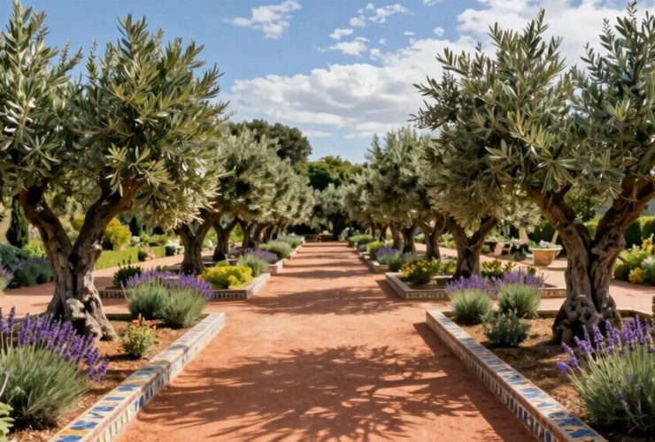 conception de jardin méditerranéen élégant