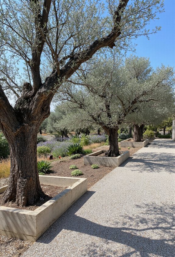 meubles en bois d'olivier élégants