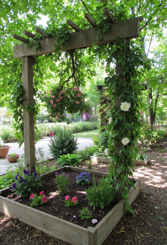 design de treillis de jardin surélevé