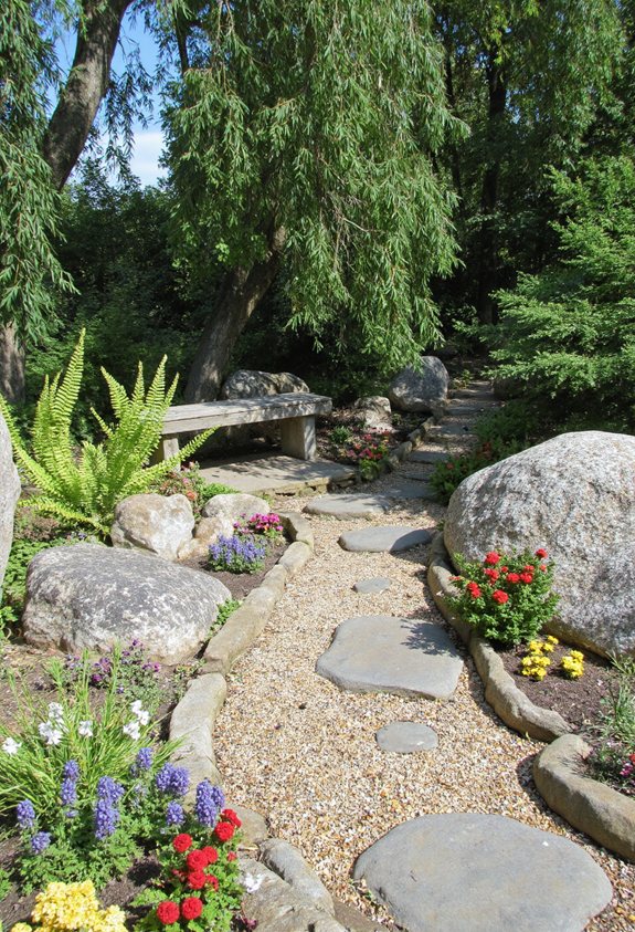 cottage enchanteur jardin de rocailles