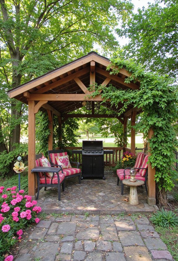 jardin envoûtant gazebo oasis