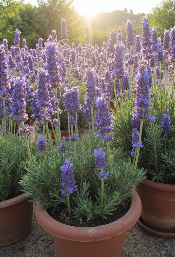 jardin de lavande élégant et parfumé