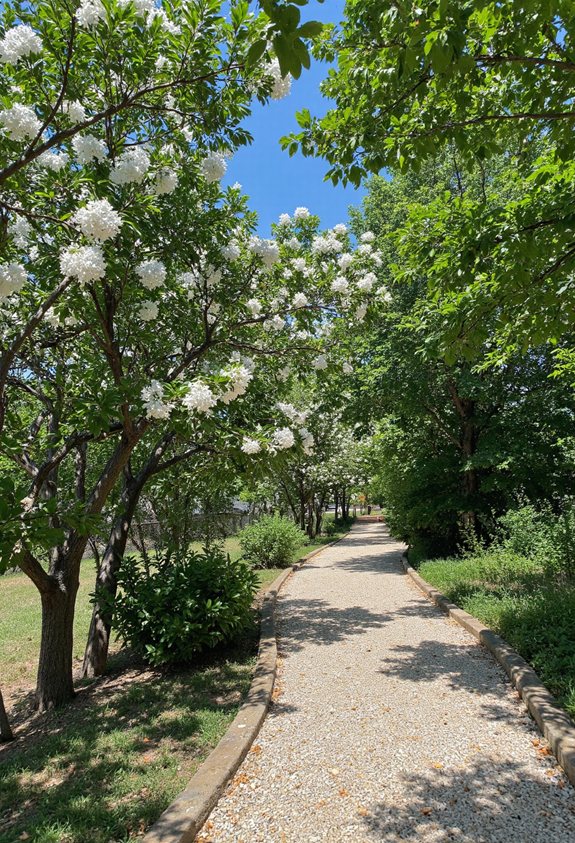 sentier de jardin japonais parfumé