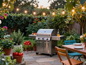 idées de design de barbecue de jardin