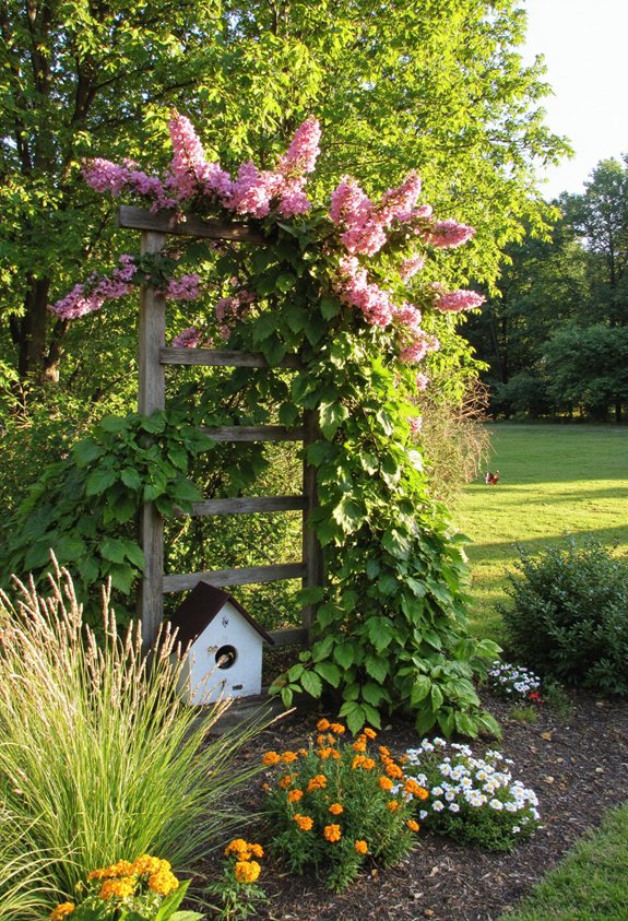 le jardin soutient les habitats fauniques