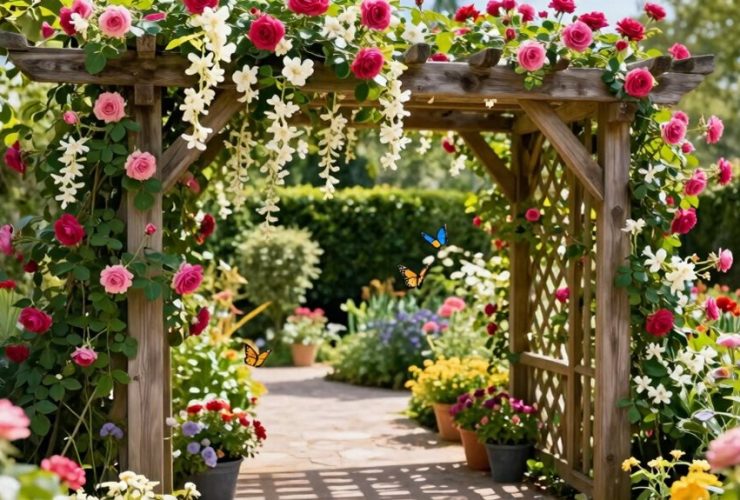 idées de conception de treillis de jardin