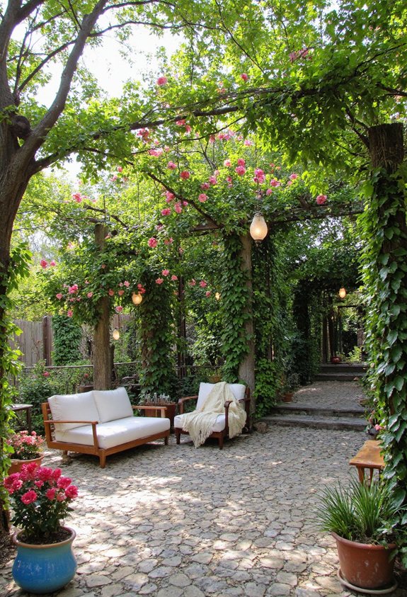 le treillis de jardin enhance le paysage