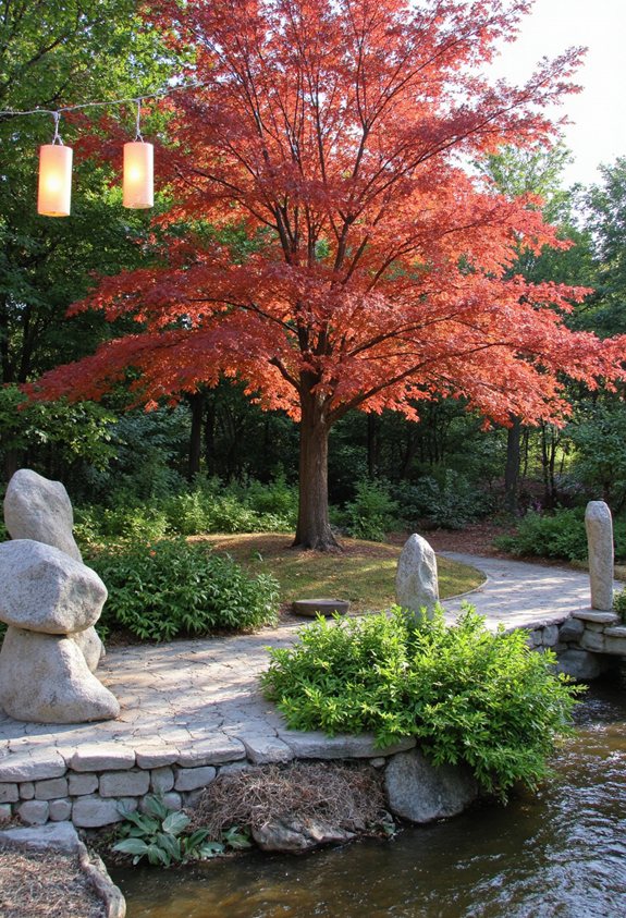 art de jardin en érable japonais