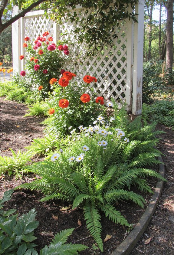 panneaux de treillis cadre de bordures de jardin