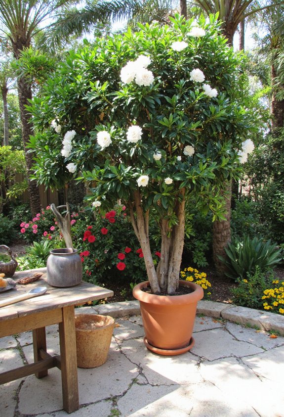 jardinage en conteneur d'orange mexicain