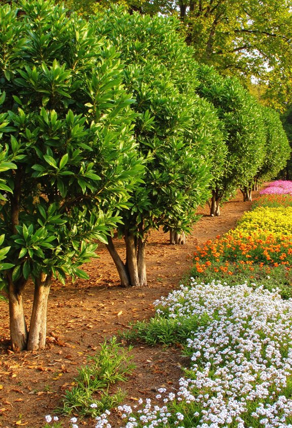 bords de jardin d'orange mexicain