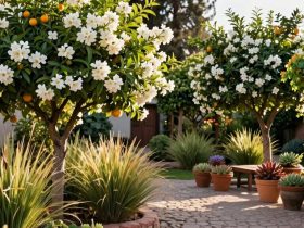 idées de jardin d'orange mexicaine