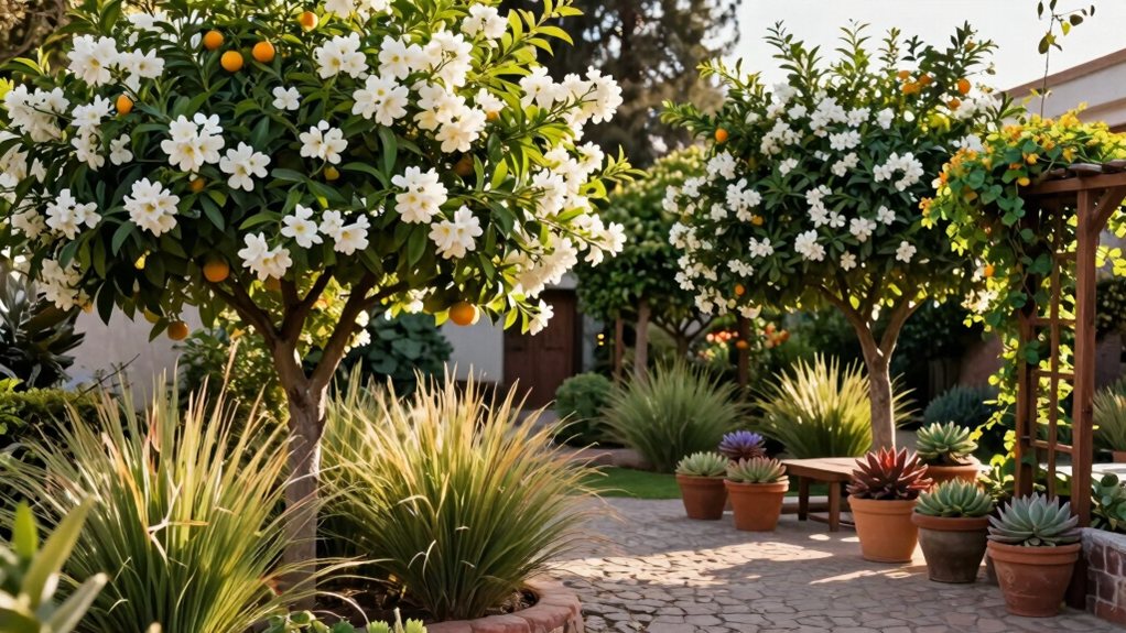 idées de jardin d'orange mexicaine