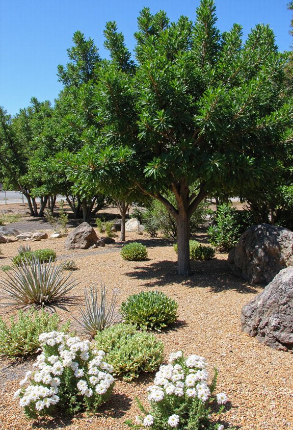 arbres d'orange mexicains pour le xeriscaping