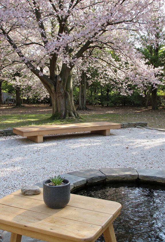 mobilier de jardin zen minimaliste